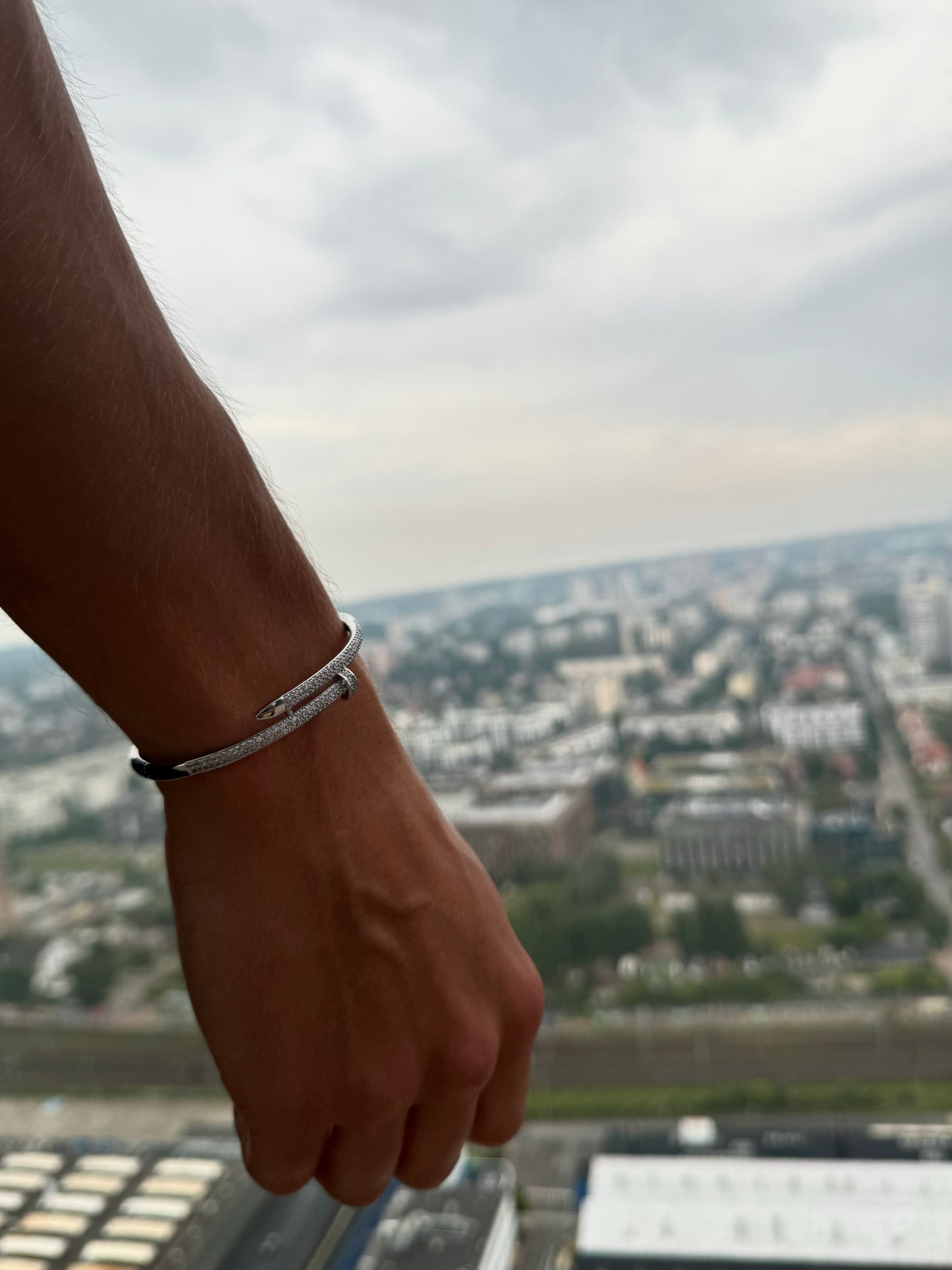 Iced Out Nail Bracelet