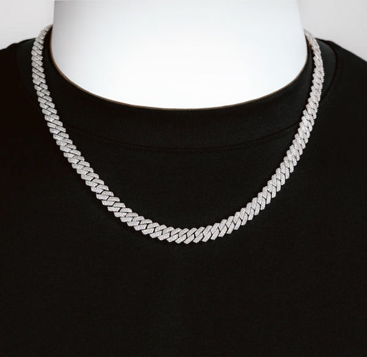 8mm Iced Out Cuban Chain